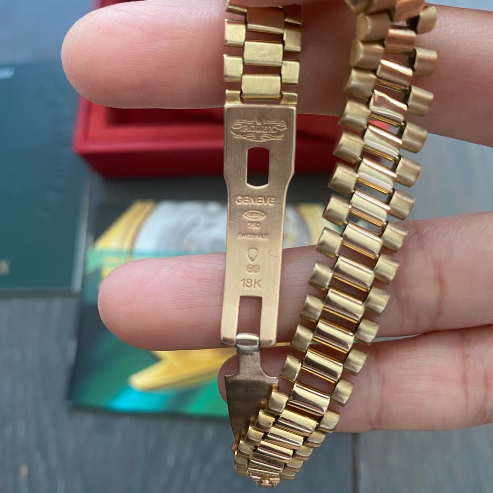 Vintage Rolex 18K yellow gold President Datejust Ladies Watch 26mm with diamonds - Picture 6 of 9